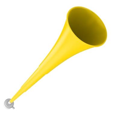 Imagem de Vuvuzelas Soccer Horn Collapsible Stadium Hockey Blow Stadium Noise Maker Loud Sound Blow Noisemakers Sports Trumpet Horn maker for Sports Events Parties Supplies Favors Accessories (yellow)