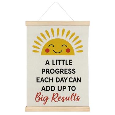 Imagem de ATBWGT Boho Sunshine Pôster de arte de parede de saúde mental, decoração de berçário boho, moldura inspiradora de pôster de afirmação positiva para quarto de crianças terapia conselheiro escritório