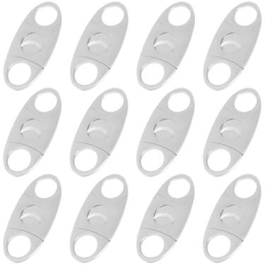 Imagem de 12 peças de ferramentas de charuto de guilhotina inoxidável, kit de tamanho de viagem com lâmina única e ajuste amplo, compacto e resistente à corrosão