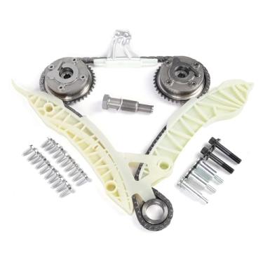 Imagem de INGKAN Kit de corrente de distribuição do motor N12 N16 N18 com eixo de cames VVT roda dentada 2 peças serve para Mini R55 R56 R57 Cooper 07-13/Cooper Paceman 2013 1.6L L4 DOHC OE 11317533876