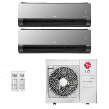 Imagem de Ar-Condicionado Multi Split Inverter LG 36.000 (1x Evap HW Artcool 18.000 + 1x Evap HW Artcool 24.000) Quente/Frio 220V