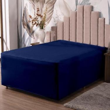 Imagem de Lençol Luva King Cama Conjugada Veste Colchão E Box Malha 1P - Ametist