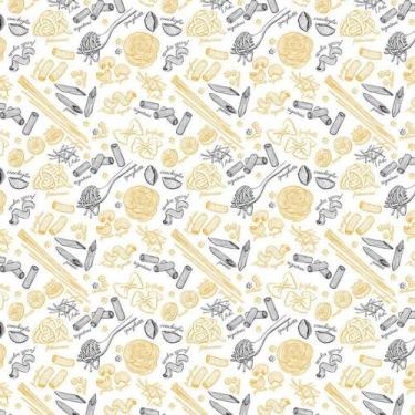Imagem de Papel Parede Macarrão Espaguete Autocolante Cozinha Lavável - LRP