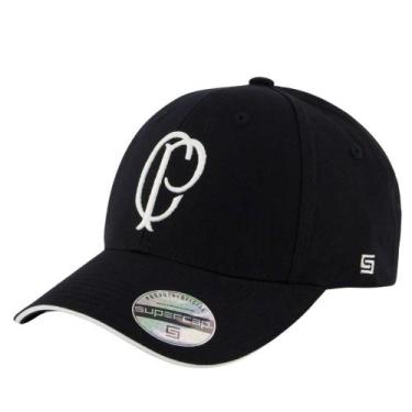 Imagem de Boné Corinthians Bordado Frontal Sccp Licenciado - Super Cap, Preto, Ú