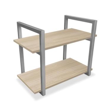 Imagem de Prateleira Milazzo Nicho Design Industrial Prata e Jade