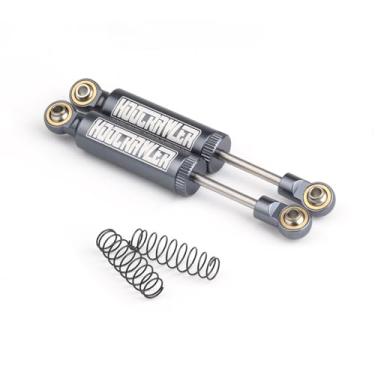 Imagem de HooCrawler 2PCS RC Shocks Absorber Damper Internal Spring 70-110mm Aluminum Alloy Shocks for 1/10 RC Crawler Car TRX4 SCX10-II D90 WPL Redcat (80mm 2PCS)