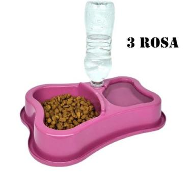 Imagem de Kit 3 Comedouro Duplo Anti Formiga Cor:3 Rosa - menp, 3 Rosa