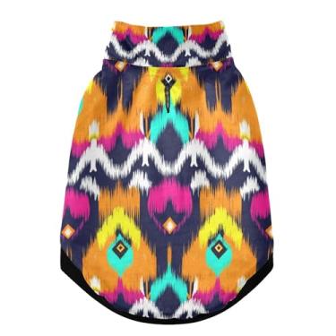 Imagem de SEHANY Casaco vintage Bohemia para cães pequenos, super quente, à prova de vento, jaqueta de inverno macia e aconchegante para animais de estimação, moletom para clima frio na neve com furo na trela