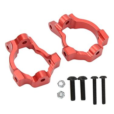 Imagem de Conjunto de suporte de eixo de cubos C de alumínio Ainoli 2pcs para veículos off road LOSI Lasernut U4 Tenacidade 1/10 (Vermelha)