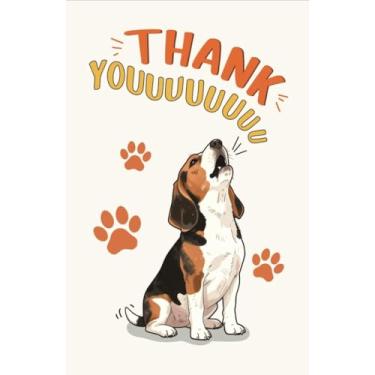 Imagem de Funny Dog Thank You Card for Men Women, Appreciation Card for Pet Lover, Humor Thank You Gift for Vet, Pet Sitter, Friend, or Family