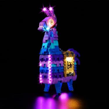 Imagem de Kyglaring LED Light Kit Compatible with Lego 77071 Set, Lighting Accessories for Fortnite Supply Llama Model Set, Lights Only (Model Not Included), Classic Version.