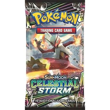 Imagem de One Pokemon TCG Sun & Moon Celestial Storm Booster 10 Card PACK (Sealed/English)