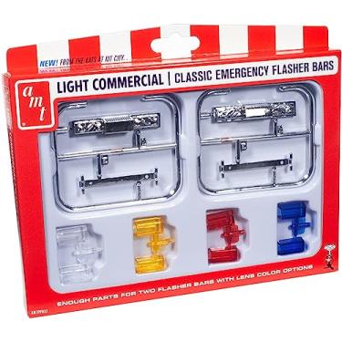 Imagem de AMT Skill 2 Model Kit Light Commercial Classic Emergency Flasher Bars Set of 10 Pieces for 1/25 Scale Model