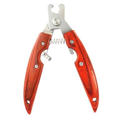 Imagem de Tesouras para Unhas de Gato Pet Cortador com Cutter Aço Inoxidável Cabo Ergonômico Confortável Profissional Fácil e Seguro Usar