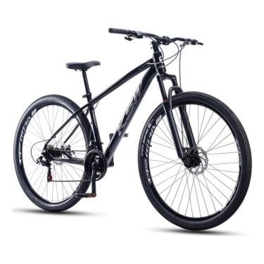 Imagem de KSW Bicicleta XLT 100 24 V Shimano Importado Aro 29 Quadro Alumínio (Preto/Prata, 15")