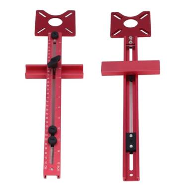 Imagem de AUNMAS Gabarito de Corte Circular de Roteador, Design Destacável de Liga de Alumínio, Suporte de Fresagem 4 Em 1 para Projetos de Marcenaria