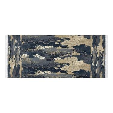 Imagem de Wassud Capas de lavadora e secadora padrão dourado e marrom, protetor de lavadora com sacos de armazenamento, capa de geladeira à prova de poeira com bolsos para lavanderia doméstica, cozinha, 120 x