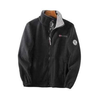 Imagem de Jaqueta Masculina De Inverno Grossa Em Fleece Polar Quente Para Uso Ex