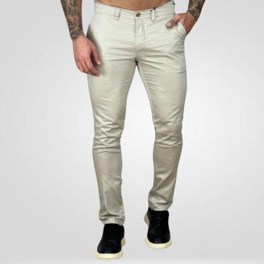 Imagem de Calça Alfaiataria Bege Masculina Skinny - Kanzo-Masculino