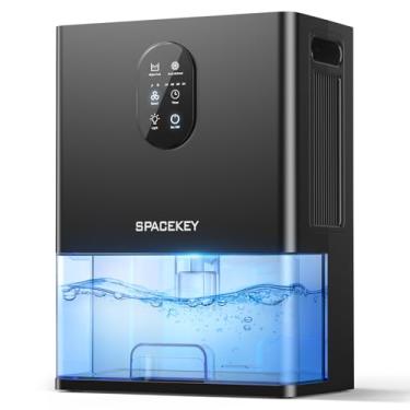 Imagem de Desumidificador, tanque de água de 3005 g, desumidificadores para casa, desumidificador silencioso para banheiro, quarto, porão, trailer, desligamento automático, luz LED de 7 cores, modos de