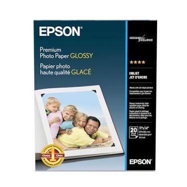 Imagem de Epson Papel fotográfico premium brilhante (28 x 35 cm, 20 folhas) (S041466)