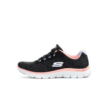 Imagem de Skechers Women's Flex Appeal 4.0 Sneaker, Black/Coral, 8.5