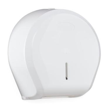 Imagem de Nobre Dispenser para Papel Higiênico Rolão, 300/500m, Preto/Branco, Polipropileno, 27.9x12x26.8cm, New Classic