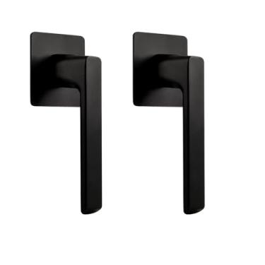 Imagem de Xinally Pacote com 2 maçanetas de porta de tela deslizante, puxador autoaderente para portas de celeiro, portas de varanda, armários, janelas, etc. (preto)