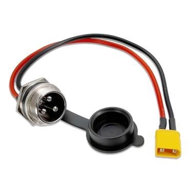 Imagem de Felixstory Porta de carregamento de 3 pinos para scooter elétrica Zero 8 9 10 8X 10X 11X Speedual Grace Vsett 8 9 10, cabo conector XT30, conectores machos