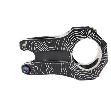 Imagem de Mesa de alumínio para mountain bike, 31,8 * 28,6 mm, 0 graus, 45 mm, ultraleve, para enduro, downhill, all-mountain e cross-country, peças para MTB, usinada em CNC.(Black)