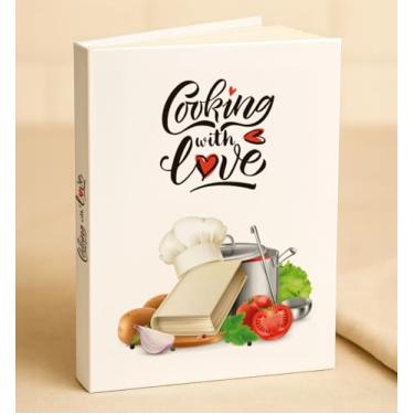 Imagem de LGN Suporte de receita de 160 folhas para escrever seu próprio fichário, o fichário de receitas vem com decalques, livro de receitas de 14,7 x 21 cm de capa dura para suas próprias receitas inclui um