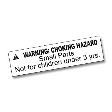 Imagem de Etiquetas de aviso compatíveis com ASTM 1.000 peças pequenas adesivos de risco de asfixia, não para crianças menores de 3 anos, 1 rolo de etiquetas adesivas de 3,8 cm x 1 cm (fundo branco/texto preto)