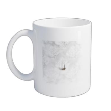 Imagem de Caneca Xícara de Café Porcelana 300ml Desenho Seamless Pixel Flower Pot Rosa