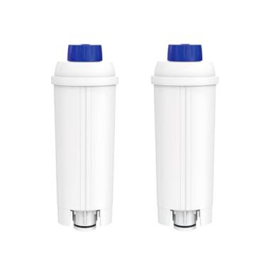 Imagem de Pacote com 2 filtros de água para máquina de café para filtro DLSC002, filtro de água DeLonghi com amaciante de carbono ativado, filtro de água Homegoo compatível com ECAM, Esam, ETAM, BCO, EC.