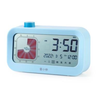 Imagem de Relógio Timer Visual com Função Contagem Ascendente Descendente Opções de Tela LCD 12 Horas Exibição Semanal Operação Si