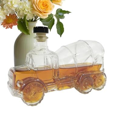 Imagem de Decantador de Whiskey,Dispensador De Álcool 300 ml, Ornamento Para Mesa | Garrafa Decantadora De Licor,Para Bebidas De Conhaque, Reuniões Familiares, Festas, Casamentos, Restaurante E Natal