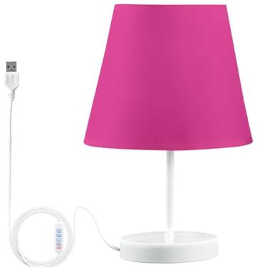 Imagem de TSENQUE Candeeiro de mesa personalizado rosa camélia lâmpadas de cabeceira LED modernas para mesinhas de cabeceira USB luminosas para decoração de quarto