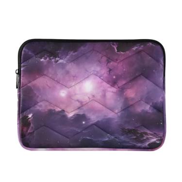 Imagem de Bolsa para laptop roxa Nebula fina, leve, durável, trabalho, viagem, tablet, bolsa para laptop, masculina, de 13 a 14 polegadas