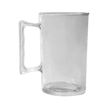 Imagem de Kit 30 Copos Acrílico Liso Para Chopp 350ml Caneca Para Cerveja Com Alça (Cristal)