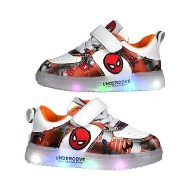Imagem de Tênis LED Do Homem-Aranha Para Crianças Meninos E Meninas Respirável C