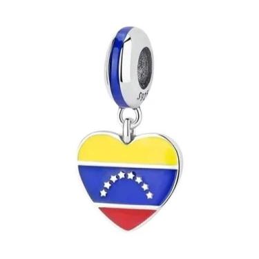 Imagem de Pingentes De Coração Com Bandeiras De 31 Países Para Joias DIY Feminin