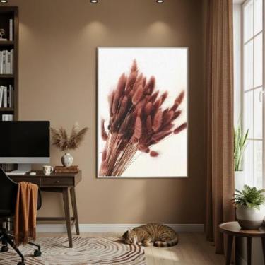 Imagem de Quadro Decorativo Texturas Da Terra 70X50Cm Mold Branca - Quadros On-L