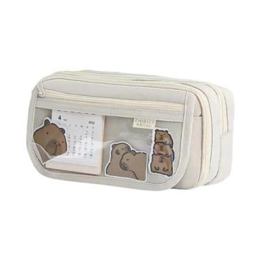 Imagem de Estojo De Lápis De Grande Capacidade Com 9 Camadas, Compartimento Tran