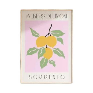 Imagem de Pintura Em Tela De Cartoon De Suco De Fruta Sangria Negroni Aperol Spr