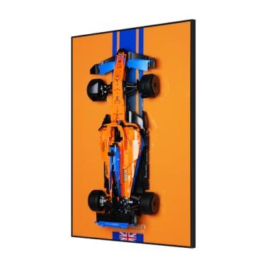 Imagem de DALDED Wall Display Mount Board for Technic Racing Car 42141 – Gradient Edition Showcase Frame | Elevate Your Build into a Modern Art Statement for Home or Office (Board Only, 32"x20")