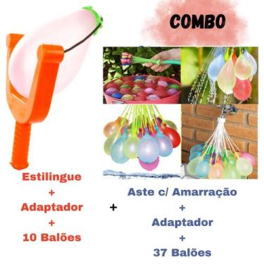 Imagem de Kit Water Ballon Com Estilingue c/ Estilingue + 47 bexigas - POGALA