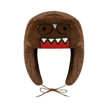 Imagem de Gorro Bomber De Tricô Bordado Domo Kun, Quente, À Prova De Vento, Esti