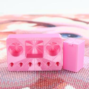 Imagem de Armazenamento de acessórios de arte de diamante, organizador de pintura de diamante para rolo de arte de diamante, pontas de caneta de pintura de diamante, cola e cera, suporte de caneta de arte de