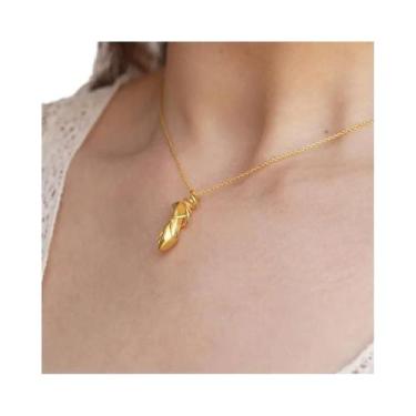 Imagem de Colar Com Pingente De Sapatilha De Balé Em Ouro E Prata Para Mulheres,