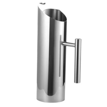 Imagem de Cryfokt Jarra de água de Aço Inoxidável Com Alça Ideal para Limonada e chá Gelado 1,5L para Os Dias Quentes de Verão